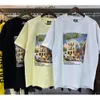Camisetas masculinas da marca High Street Tide KITH Street View impressas de manga curta ROSE Omoroccan Tile 446