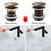 DOOKOLE Bathroom 1 1/4 Bottle P-Trap Waste Pipe Tube Adjustable Height with Pop-up Drain Stopper Kit Assembly 240311