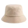 Ummer folding hink hatt unisex kvinnor utomhus solskyddsmedel hatt fast färg fiske och jakt hatt mens bassäng kyrka strand hatc24326