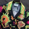 24SS Mens Designers Tracksuit Set Luxury Classic Fashion Hawaiian Shirts Tracksuits Pineapple Print Shorts Short Shirt Short Sleeve Suit #011