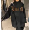 Desginer Balanciaganess Hoodie Baleciaga Paris B Haus Schlamm gefärbt Sanskrit Gothic Letter Destruction Mülleimer Stil Lose Herren und Damen Langarmed T-Shirt Top