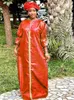 Ethnic Clothing High-Quality Bazin Riche Women's Evening Dress - Latest African Party Attire Long