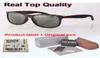Yeni Varış Marka Tasarımı 4202 Güneş Gözlükleri Erkek Kadın Tahrik Çerçeve Metal Menteşe Cam Lens Moda Güneş Gözlükleri Perakende Kılıf 7547788