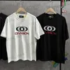 Homens camisetas CIVISION por CSC Camiseta Homens Mulheres 1/1 Etiqueta Bordada de Alta Qualidade Curto Slves T-shirt Tops T T240325