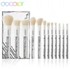 Docolor 12pcs Makeup Brushes Set Foundation Powder Blush Eye Shadow Lip Blending Make Up Brush Cosmetic Tool Kit Maquiagem 240315
