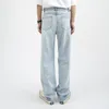 Мужчины Vintage Wed Свободные повседневные базовые стильные прямые джинсовые брюки Мужская уличная одежда Хип-хоп Джинсовые брюки Мужские джинсы g7y4 #