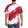 الاسم المخصص Nunber Denmark Flag Color Men Tide Sports Thirt Tees Tees لعشاق كرة القدم U9QY#