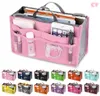 Borsa con inserto per organizer Borsa da viaggio in nylon da donna Borsa con organizzatore Borsa grande fodera Lady Borsa per cosmetici per trucco Borsa femminile economicaWEE5948223