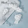 Miallo – pinces à cheveux en forme de fleur faites à la main, accessoires pour femmes, couleur argent, bijoux de mariage, bal de promo, cadeaux pour tête de mariée, 240311