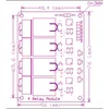 TZT 5V 12V1 2 4 6 Module de relais à 8 canaux avec sortie de relais optocoupleur 1 2 4 6 Module de relais à 8 voies pour Arduino en stock