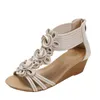 Top Poe Heel Sandals Summer Slippers Ladies Thick Sole Roman Shoes Sandles Sandal Heels Fenty Slides 240228