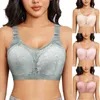 Soutien-gorge sans couture pour femmes, soutien-gorge confortable, décontracté, couleur unie, Push-Up, dentelle brodée, haut court, Bralette, intimes