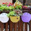 Vases Resin Plastic Water Storage Wall Hanging Basket Flower Pot Home Garden Decor