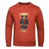 Divertido Pose Teddy Bear Impresión Hombres Sudadera con capucha Simple Flojo Casual Sudadera con capucha Otoño Sudadera de gran tamaño Fi Casual Jersey Unisex f9MG #