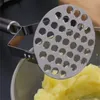 Aço inoxidável triturador de batata cozinha abóbora alho vegetal frutas fácil lama imprensa moedor triturador alimentos utensílios de cozinha casa gadget