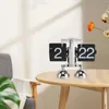 Orologi da tavolo Orologio digitale ribaltabile retrò con 2 gambe Decorazione meccanica per ufficio domestico alimentata a batteria da scrivania per 12 ore