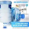 5 gallon waterkan drinkgerei dekseldop siliconen morsbestendig herbruikbare vervangende dop past op 55 mm flessen G0326