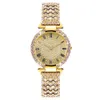 Live Broadcast Full Diamond Roman Dames Quartz Bracelet Watch