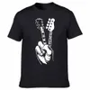 Drôle guitare basse électrique T-shirts graphique Cott Streetwear manches courtes musique Hip Hop Rock T-shirt musicien guitariste R81z #