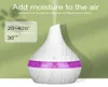 300 ml USB Air Humidificateur Aroma électrique Air diffuseur Bois Ultrasonic Essential Aromatherapy Maker de brume cool pour Home Car2300032