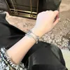 Van Jewelry Vanclef Klavertje Vier Armbanden Cleef Armband Designer Sieraden Luxe armband Schakelketting VCF Caleidoscoop 18k gouden armband met sprankelende kristallen
