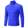 15 couleurs !Pull en tricot à col haut pour hommes, automne et hiver, coupe ajustée, manches Lg, chaud, couleur unie, tendance, N7Ds #