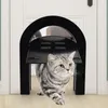 猫キャリア1PCペット付き木製の磁気スクリーン24x4x29cm犬の入り窓フラップアクセサリープラスチックフリードア