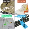 accessories 100 Custom Print Hang Tags Beaded Plastic Cable Zip Ties Garment Clothing Shoe Bag Security Brand Logo Tag Label Seal 250mm/9.8"