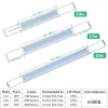 Éclairages FEDOUR Spectre complet Aquarium LED Éclairage Plante aquatique Lumière 3081cm Super Slim avec supports extensibles pour aquarium