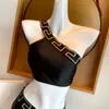 Bikini tasarımcıları Medusa Kadın Klasik Mektup Baskı Bir Parçalı Mayolar Plaj Seksi Bayanlar Moda Mayaya Takım İki Parçalı Set S/XL