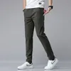 Mannen Zomer Ijs Casual Broek Rechte Buis Losse Elastische Sneldrogend Jeugd Sport Ademende Broek Mannen Slanke Broek y0Cp #