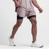 Zomer 2023 Gym Jogging Oefening Shorts Mannen Sport Fitn Sneldrogende Dubbellaags Twee-In-E Running shorts V5Ik #