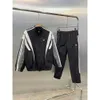 High Version B Family Embroidered Letter Leisure Set Men and Women, Sunscreen Assault Jacket, Sports Pants for Couples