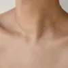 Anhänger Halsketten Mode zierliche mehrschichtige Goldfarbe Edelstahl geschichtet für Frauen Trendy Choker Schmuck Weihnachtsgeschenk Whalsale