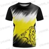 Herr t-shirts herr t-shirt kort slve sport t 3d utskrift anpassningsbara lagnamn kläder snabbt torkande mode o nack överdimensionerade toppar t240325