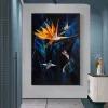 Papageien Drucke Leinwand Malerei Wandkunst für Wohnzimmer Home Dekoration Tierplakat Bild Buntes Vogel Cuadros kein Rahmen