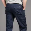 Pantalon cargo militaire tactique de l'armée Hommes SWAT Pantalon de combat des forces spéciales Casual Thin Multi Pocket Work Cott Pantalon décontracté p6XZ #