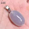 펜던트 목걸이 진짜 천연 보석 돌 블루 chalcedony 마노 카보콘 구슬 크리스탈 목걸이 여성 액세서리 Bijou Jewelry PS711