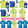 Brazils Soccer Jersey Copa America Cup Neymar Vini Jr Kids and Man Kit Set 2025 Brasil National Team Football Shirt 24/25 Home Away Fan Version Rodrygo Martinelli