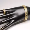 GSY 2023 smycken Tillverkare Kina Fashion Brass Copper Zircon OEM ODM Manschett Öppen Bangle Set för kvinnor