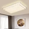 Luzes de teto LED interruptor remoto mudando lâmpada de cristal 72/200W branco/quente lustre de jantar decoração de iluminação