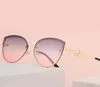 Solglasögon 2022 Stil retro katt f designer kvinnor män vintage överdimensionerade rosa solglasögon nyanser uv400 tillbehör glasögon6527788