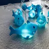 1.65M Shark LED String Light per la stanza del bambino Lampada Ghirlanda Baby Shower Decor Compleanno Vacanze di Natale Decorazioni per feste 10 Luci a LED 240325