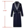 Amantes de flanela de inverno Robe Vestido Elegante Sólido Casual Pijamas Camisola Manter Quente Homens e Mulheres Roupão Vestido Homwear Pijama o3BV #