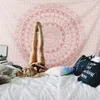 Pink Mandala Pattern Bohemia Tapestry Wall Hanging Home Decor Room Bedspread 240318