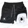 Pantaloncini da uomo Anime Hunter x Hunter Pantaloncini da performance per uomo Pantaloncini da palestra Spider traspiranti Sport estivi Allenamento fitness Pantaloni corti da jogging T240325