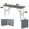 Camp Furniture 1.2M Length Folding Picnic Table Outdoor Foldable Camping Portable Handle Design Super Load Bearing Sturdy Desk