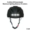 Capacetes de ciclismo Capacete de bicicleta inteligente para homem mulheres crianças bicicleta recarregável usb led luz mtb scooter elétrico drop entrega dhrus otg2x