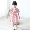 Girls Pajamas Childrens Simple Sleepwear Suits Little JapaneseStyle Cotton Kimono ChildrenS Baby Thin Nightdress LC831 240325