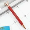 Crystal Glass Ballpoint Pen Big Gem Ball Pens With Large Diamond Fashion School Office Supplies 13 Colors